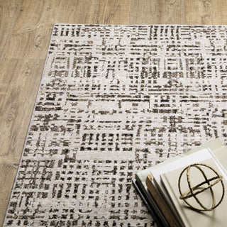 Nebulous Ivory/Grey Area Rug 2060W