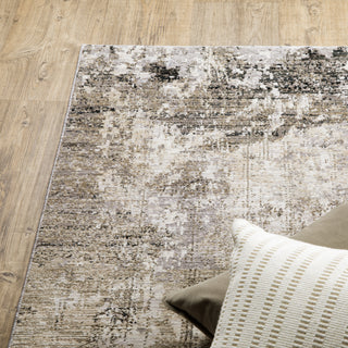 Nebulous Beige/Grey Area Rug 002X9