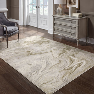 Nebulous Beige/Ivory Area Rug 530E9
