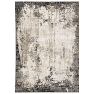 Nebulous Grey/Ivory Area Rug 7151E