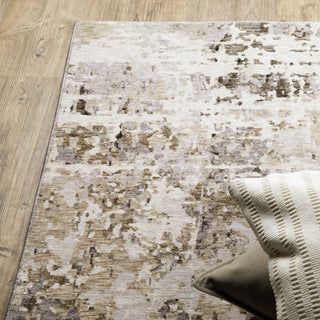 Nebulous Grey/Beige Area Rug 091L9
