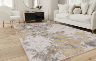 The Rug Corner Feizy Waldor Modern Abstract - Ivory/Gold/Gray  Waldor Modern Abstract - Ivory/Gold/Gray