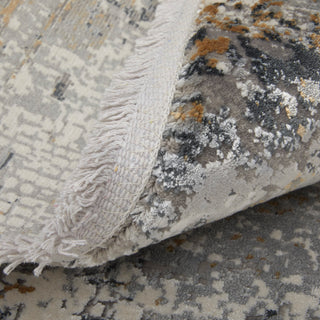 The Rug Corner Feizy Cadiz Modern Abstract - Ivory/Gray/Gold  