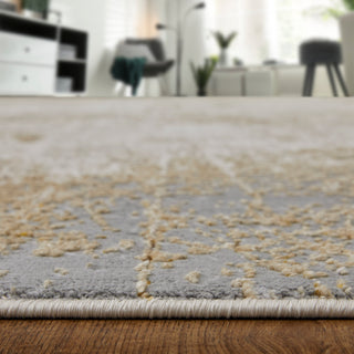 Aura Modern Abstract - Ivory/Brown/Gray