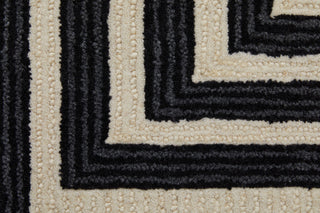 Maguire Transitional Abstract - Gray/Ivory/Black