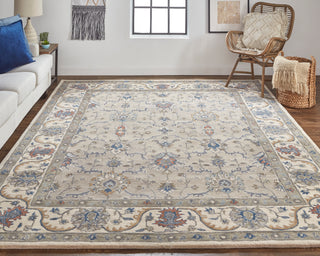The Rug Corner Feizy Rylan Transitional Oriental - Taupe/Ivory/Blue  