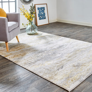 Aura Modern Abstract - Gold/Gray/Ivory