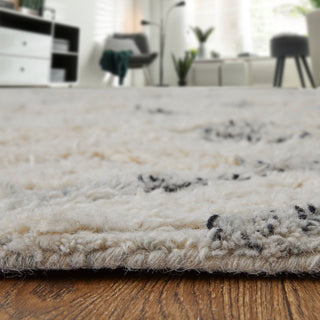 Anica Transitional Moroccan - Ivory/Gray/Black