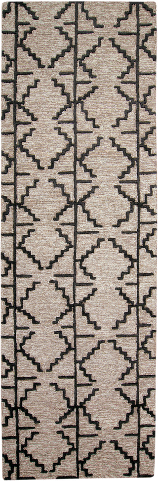 Enzo Transitional Geometric - Black/Taupe/Gray