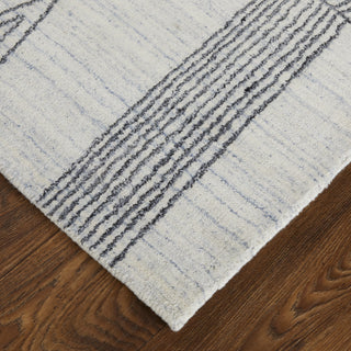 Whitton Modern Abstract - Ivory/Black