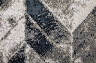 Micah Modern Chevron - Black/Gray/Silver