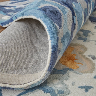 The Rug Corner Feizy Dafney Transitional Floral & Botanical - Blue  