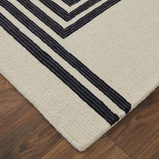 Maguire Transitional Abstract - Gray/Ivory/Black
