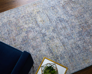 Caldwell Transitional Distressed - Blue/Ivory
