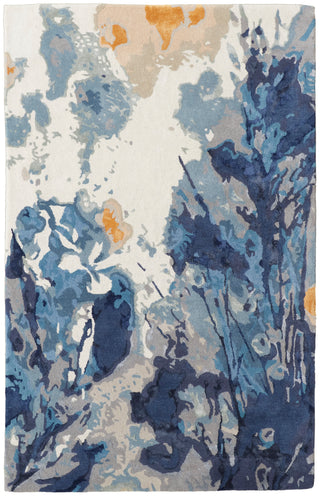 The Rug Corner Feizy Dafney Transitional Floral & Botanical - Blue  