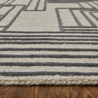 The Rug Corner Feizy Gansett Modern Geometric - Tan/Brown  Gansett Modern Geometric - Tan/Brown