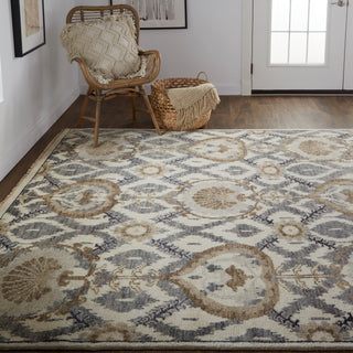 Beall Traditional Oriental - Ivory/Gray/Taupe