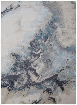 Astra Transitional Abstract - Blue/Gray/Ivory
