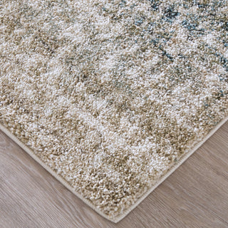 Richmond Modern Abstract - Ivory/Blue/Green