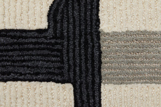 The Rug Corner Feizy Maguire Transitional Abstract - Ivory/Gray/Black  