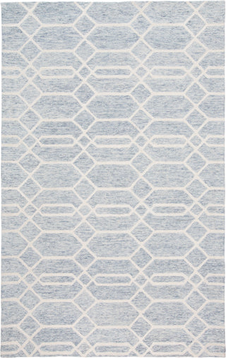 Belfort Transitional Trellis & Lattice - Blue/Ivory