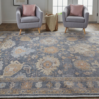 Wendover Transitional Oriental - Gray/Blue/Tan