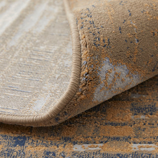 The Rug Corner Feizy Clio Modern Abstract - Blue/Orange/Gray  