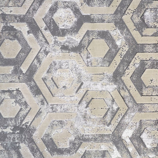 Micah Modern Distressed - Gray/Taupe/Silver