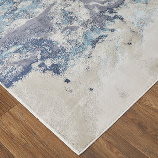Astra Transitional Abstract - Blue/Gray/Ivory