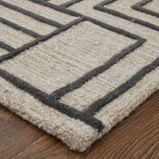 The Rug Corner Feizy Gansett Modern Geometric - Tan/Brown  Gansett Modern Geometric - Tan/Brown
