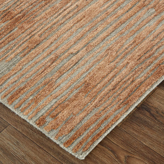 The Rug Corner Feizy Braeside Transitional Abstract - Orange/Gray  Braeside Transitional Abstract - Orange/Gray