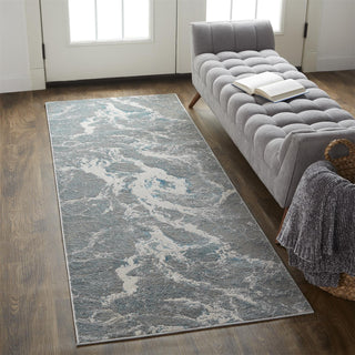 The Rug Corner Feizy Azure Modern Abstract - Silver/Gray/Ivory  Azure Modern Abstract - Silver/Gray/Ivory