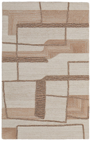 Pollock Modern Geometric - Ivory/Brown/Tan