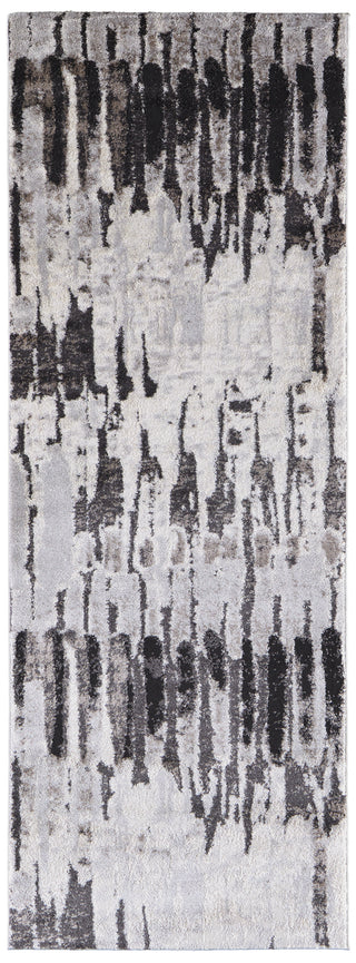 The Rug Corner Feizy Vancouver Modern Abstract - Ivory/Brown/Gray  