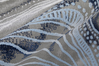 Gaspar Modern Abstract - Blue/Gray/Ivory