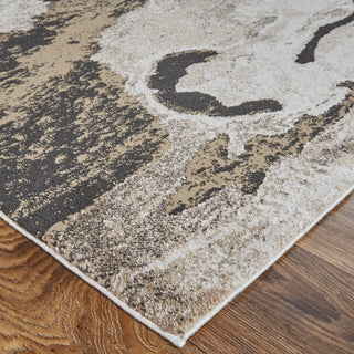 Vancouver Modern Abstract - Ivory/Brown/Taupe