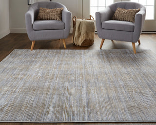 Laina Transitional Distressed - Taupe/Silver/Tan