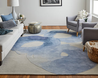 lifestyle The Rug Corner Feizy Anya Transitional Abstract - Blue/Ivory  Anya Transitional Abstract - Blue/Ivory