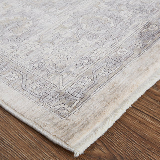 Marquette Transitional Oriental - Gray/Silver/Ivory
