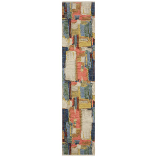 The Rug Corner Oriental Weavers Soleri Multi/Pink Area Rug SOL02 Contemporary 
