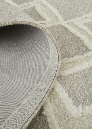 Anica Transitional Geometric - Gray/Ivory