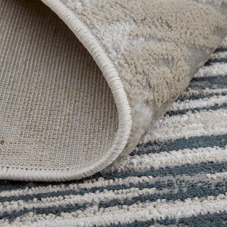 The Rug Corner Feizy Micah Modern Diamond - Black/Silver/Taupe  