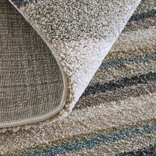Richmond Modern Abstract - Ivory/Gray/Blue
