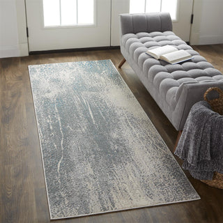 The Rug Corner Feizy Azure Modern Watercolor - Gray/Blue/Ivory  Azure Modern Watercolor - Gray/Blue/Ivory