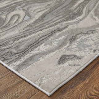The Rug Corner Feizy Prasad Modern Watercolor - Gray/Ivory/Silver  Prasad Modern Watercolor - Gray/Ivory/Silver
