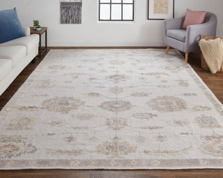 lifestyle The Rug Corner Feizy Wendover Transitional Oriental - Ivory/Orange  Wendover Transitional Oriental - Ivory/Orange