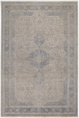 The Rug Corner Feizy Marquette Transitional Medallion - Taupe/Gray/Blue  Marquette Transitional Medallion - Taupe/Gray/Blue
