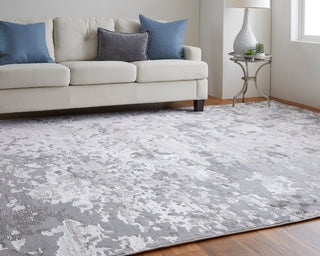 The Rug Corner Feizy Micah Modern Abstract - Silver/Gray/White  Micah Modern Abstract - Silver/Gray/White