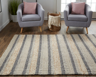 Berkeley Transitional Stripes - Ivory/Tan/Gray