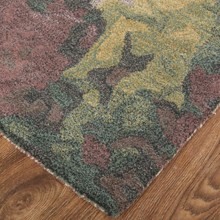 Amira Transitional Abstract - Gold/Purple/Green